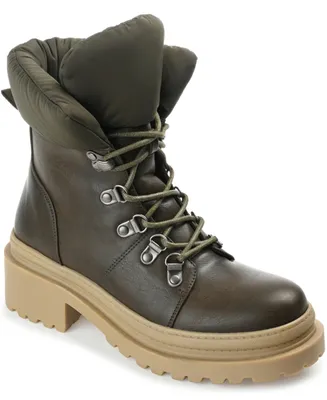 Journee Collection Women's Irrah Combat Boots