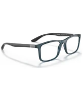 Ray-Ban RB8908 Optics Unisex Rectangle Eyeglasses