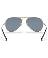 Ray-Ban Disney Unisex Polarized Sunglasses, RB3025 Aviator Mickey WDW50 58 - Gold