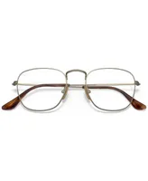 Ray-Ban RX8157 Frank Titanium Optics Men's Square Eyeglasses - Demigloss Antique Gold
