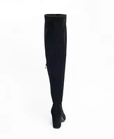 Smash Shoes Women's Malia Wide Calf Block Heel Over-The-Knee Boots