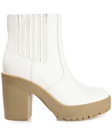 Journee Collection Women's Riplee Platform Lug Sole Booties