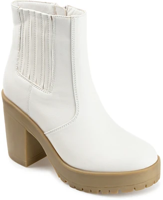 Journee Collection Women's Riplee Platform Lug Sole Booties