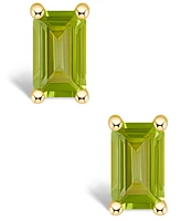 Peridot (3/4 ct. t.w.) Stud Earrings 14K White Gold or Yellow