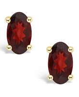 Garnet (1/2 ct. t.w.) Stud Earrings 14K White Gold or Yellow