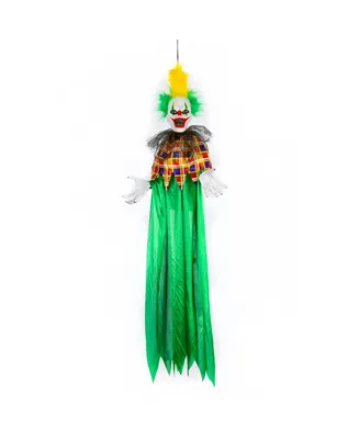 National Tree Company 39" Hanging Sound Activated Animated Halloween Clown