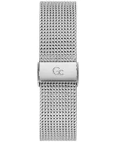 Guess Gc Executive Men's Swiss Chronograph Stainless Steel Mesh Bracelet Watch 44mm - Silver