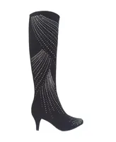 Impo Women's Namora Sparkle Stretch Knee High Dress Boots