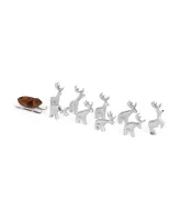 Nambe Mini Reindeer Set, 10 Piece