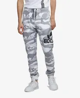 Ecko Unltd Men's Four Square Camo Fleece Joggers