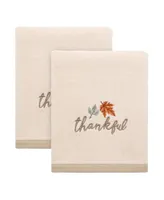 Avanti Grateful Patch Harvest Cotton 2-Pc. Hand Towel Set, 30" x 16"