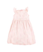 Hudson Baby Baby Girls Hudson Cotton Dresses, Pastel Sea, 18-24 Months