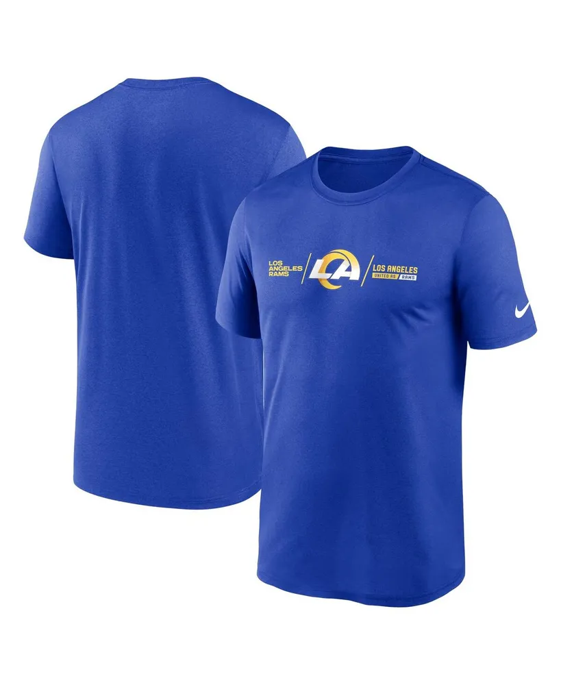 Men's Nike Royal Los Angeles Rams Horizontal Lockup Legend T-shirt