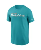 Men's Nike Aqua Miami Dolphins Team Wordmark T-shirt
