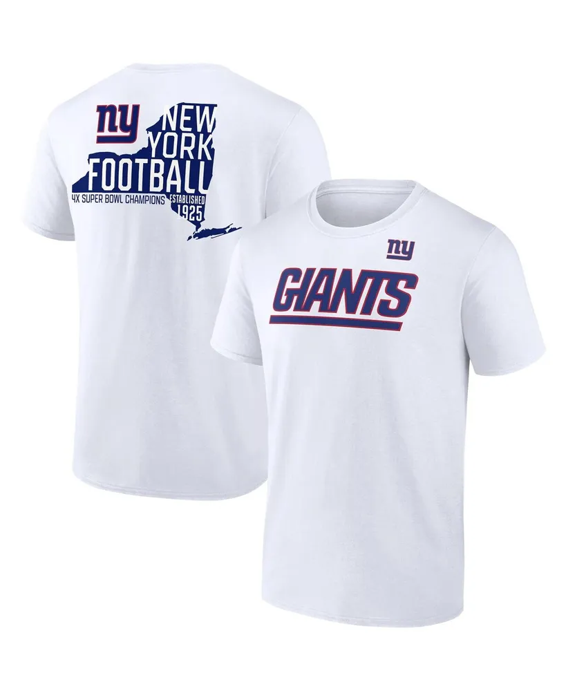 Men's Fanatics Branded Navy New York Giants Banner Wave Logo T-Shirt Size: Small