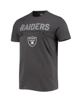 Men's '47 Charcoal Las Vegas Raiders Dark Ops Super Rival T-shirt