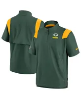 Men's Nike Green Bay Packers Coaches Chevron Lockup Pullover Top