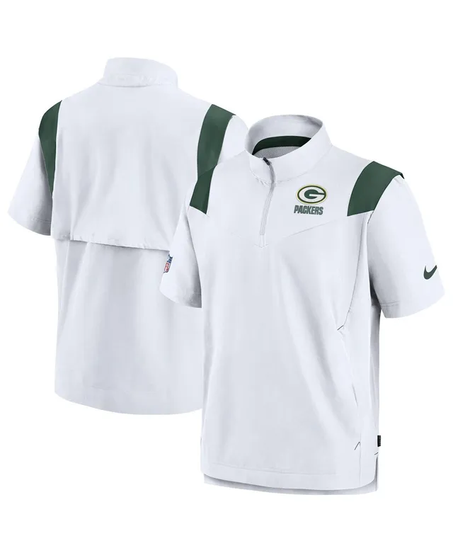 Men's Nike Gray Green Bay Packers Sideline Coach Chevron Lock Up Logo  V-Neck Performance T