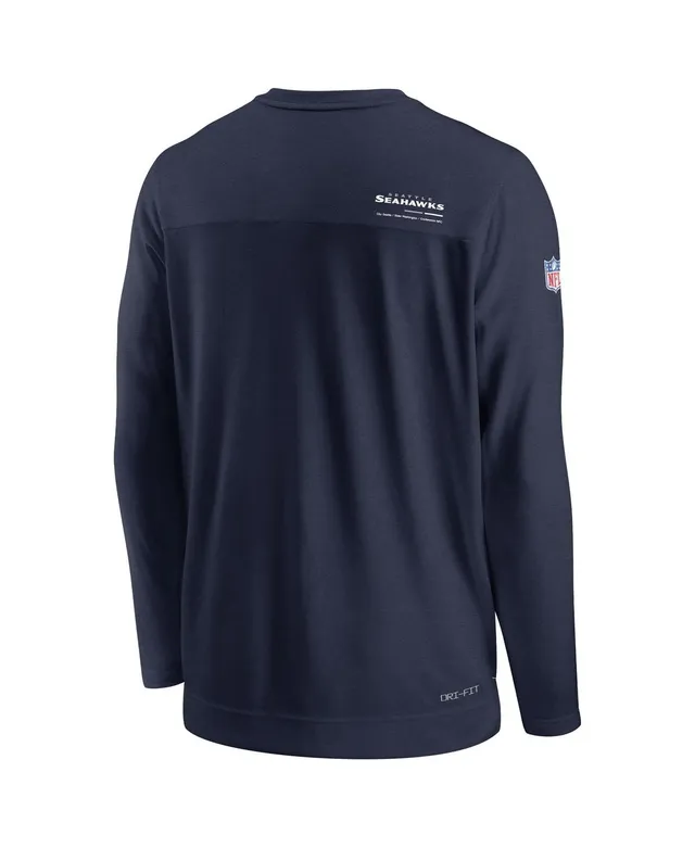 Men's Nike Heather Navy Seattle Seahawks Sideline Coach