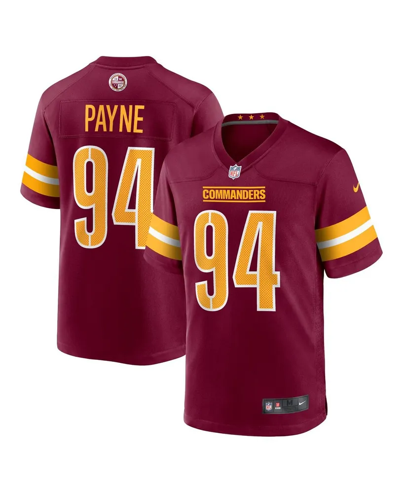 Men's Nike Da'Ron Payne Burgundy Washington Commanders Game Jersey