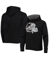 Men's New Era Black Cleveland Browns Training Collection Raglan Pullover Hoodie