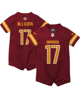 Newborn and Infant Boys Girls Nike Terry McLaurin Burgundy Washington Commanders Game Romper Jersey