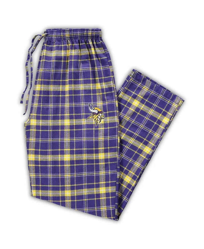 Men's Baltimore Ravens Concepts Sport Purple Ultimate Plaid Flannel Pajama Pants