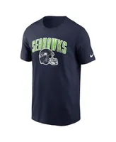 Men's Nike College Navy Seattle Seahawks Team Athletic T-shirt
