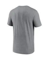 Men's Nike Heathered Gray Las Vegas Raiders Icon Legend Performance T-shirt