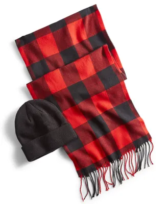 Club Room Men's Beanie & Scarf Set, Created for Macy's