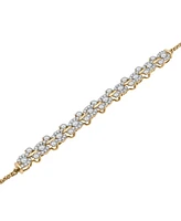 Wrapped in Love Diamond Swirl Cluster Bolo Bracelet (1 ct. t.w.) in 14k Gold, Created for Macy's