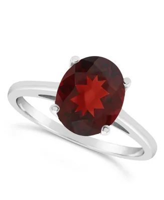 Macy's Garnet (3-1/10 ct. t.w.) Ring in 14K White Gold