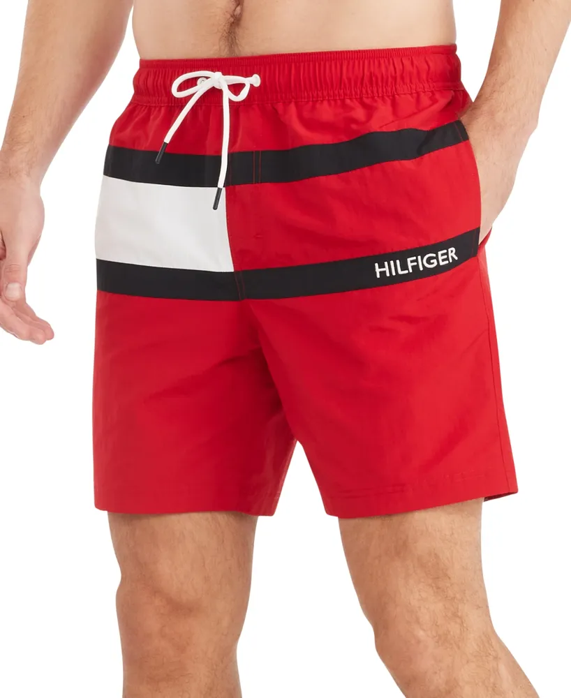 Tommy Hilfiger Men's Flag 7 Swim Trunks, Created for Macy's