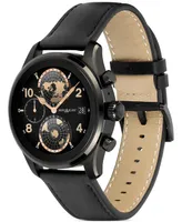 Montblanc Men's Summit 3 Black Leather Strap Smart Watch 42mm