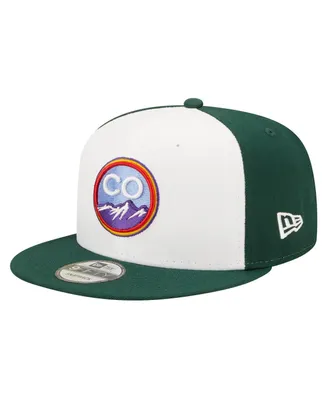 Men's New Era White Colorado Rockies City Connect 9FIFTY Snapback Adjustable Hat