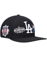 Men's Pro Standard Black Los Angeles Dodgers All-Star Multi Hit Wool Snapback Hat