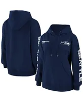 Women's Wear by Erin Andrews College Navy Seattle Seahawks Pullover Hoodie