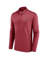 Men's Fanatics Cardinal Arizona Cardinals Underdog Quarter-Zip Jacket