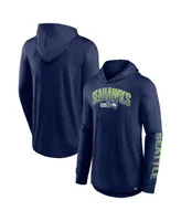 Men's Fanatics College Navy Seattle Seahawks Front Runner Pullover Hoodie