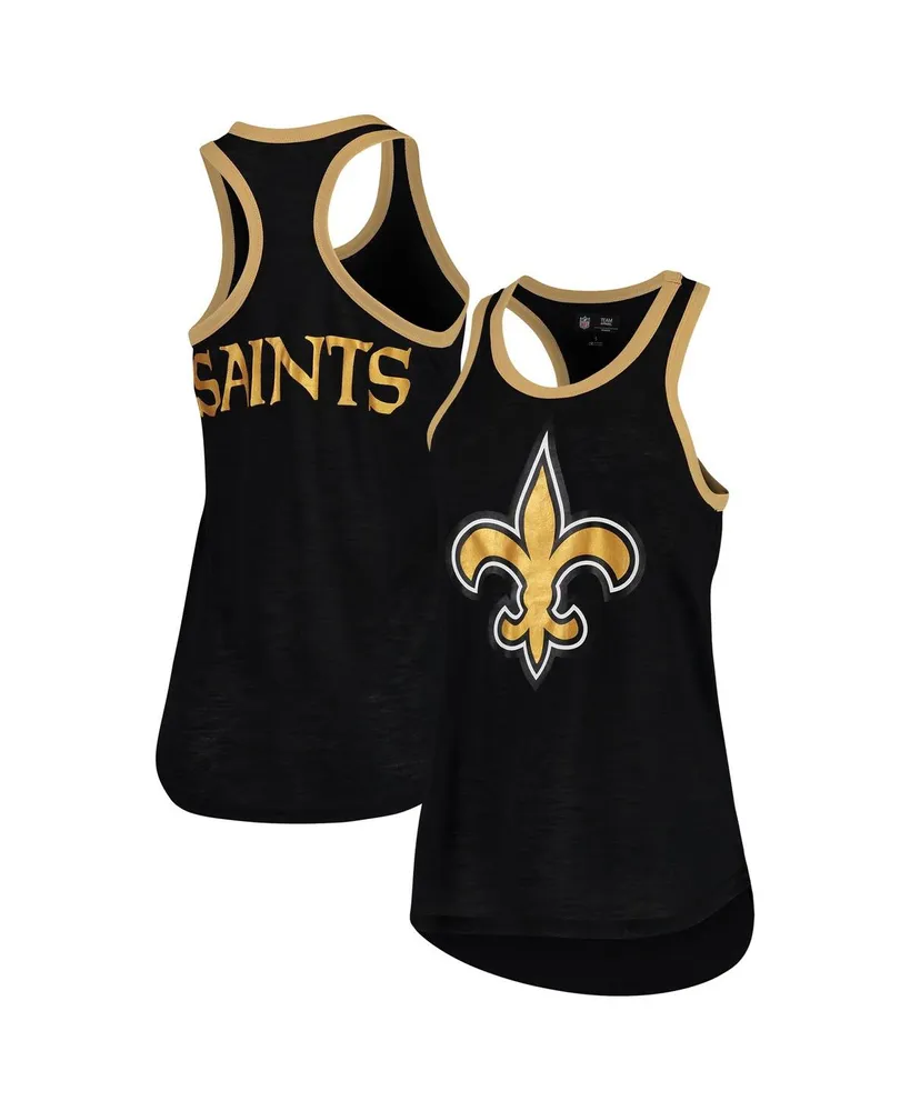 Women's G-iii 4Her by Carl Banks Black New Orleans Saints Tater Tank Top