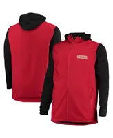 Men's Dunbrooke Scarlet and Gray San Francisco 49ers Big Tall Alpha Full-Zip Hoodie Jacket