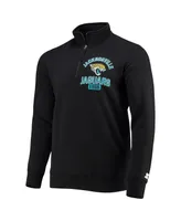 Men's Starter Black Jacksonville Jaguars Heisman Quarter-Zip Jacket