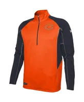 Men's New Era Orange Chicago Bears Combine Authentic Two-a-Days Half-Zip Jacket