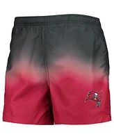 Men's Foco Red, Tampa Bay Buccaneers Dip-Dye Swim Shorts