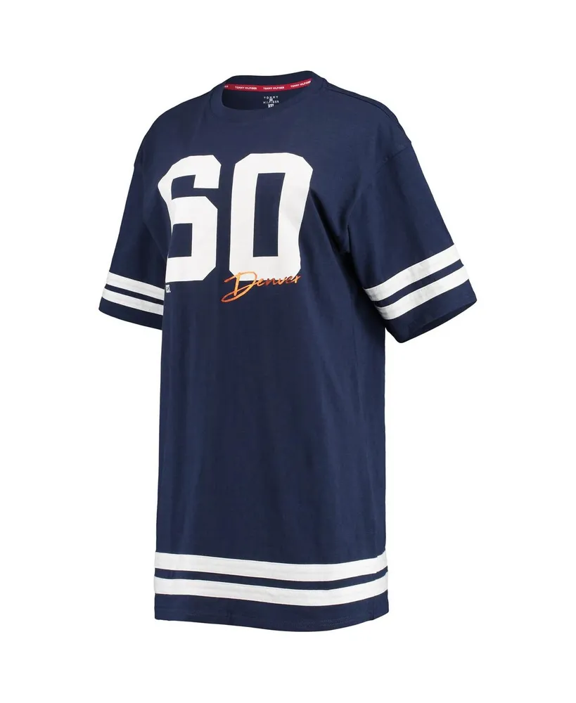 Women's Tommy Hilfiger Navy Denver Broncos Clair Half-Sleeve Dress