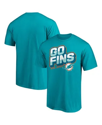 Men's Fanatics Aqua Miami Dolphins Hometown Collection 1st Down T-shirt