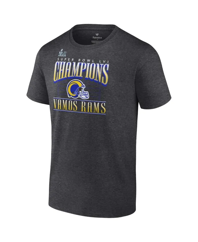 Men's Fanatics Branded Royal Los Angeles Rams Super Bowl LVI Champions Hometown Hard Count T-Shirt