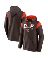 Men's Fanatics Brown Cleveland Browns Call The Shot Pullover Hoodie