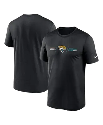 Men's Nike Black Jacksonville Jaguars Horizontal Lockup Legend T-shirt