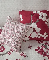 N Natori Cherry Blossom Decorative Pillow, 18" x 18"